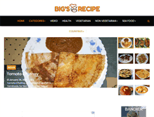 Tablet Screenshot of bigsrecipe.com